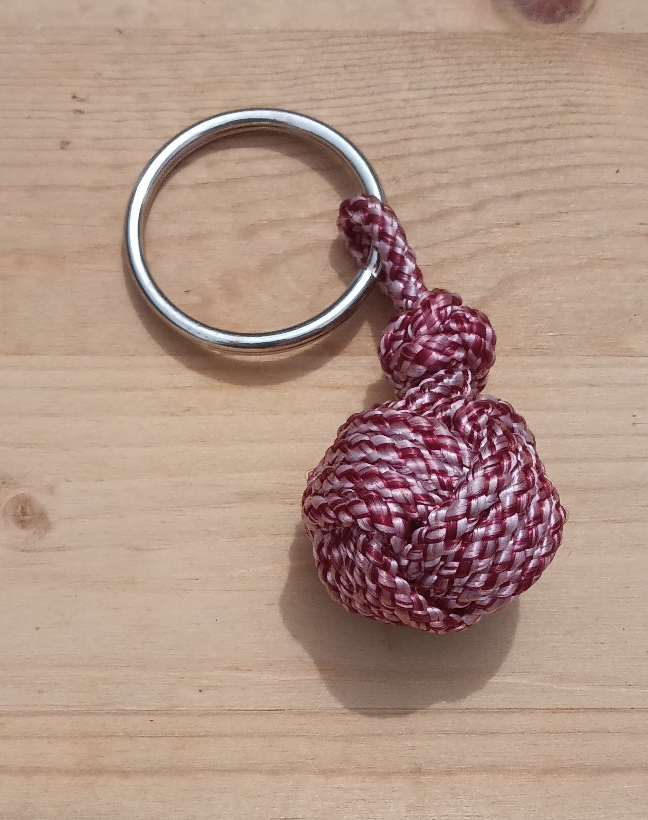 Rose Pedals Monkey Fist Keychain