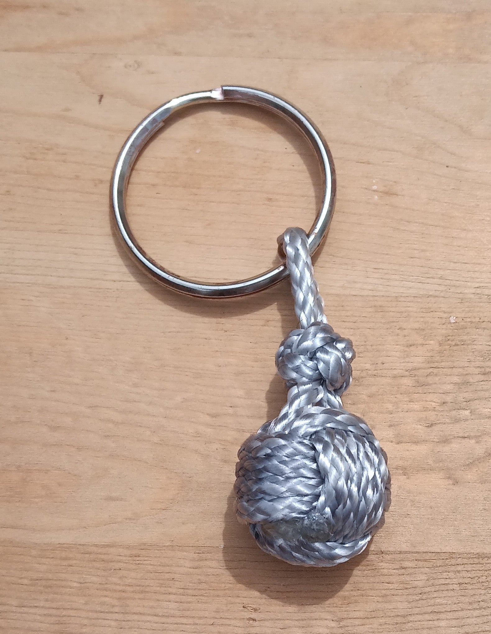 Platinum Spark Monkey Fist Keychain